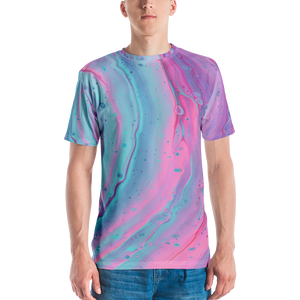 XS Multicolor Abstract Background Men's T-shirt by Design Express