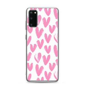Samsung Galaxy S20 Pink Heart Pattern Samsung Case by Design Express