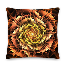 22×22 Abstract Flower 01 Square Premium Pillow by Design Express