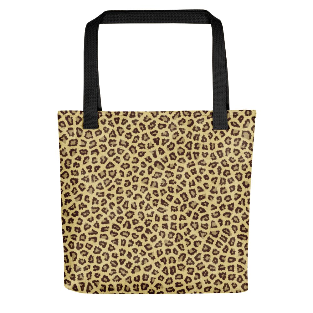 Default Title Yellow Leopard Print Tote Bag by Design Express
