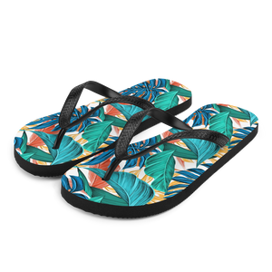 S Tropical Leaf Flip-Flops by Design Express