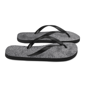 Soft Grey Fur Flip-Flops by Design Express