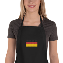 Black Germany Flag "Solo" Embroidered Apron by Design Express