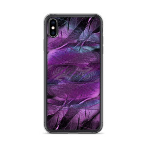 iPhone XS Max Purple Feathers iPhone Case by Design Express