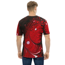 Black Red Abstract Men's T-shirt by Design Express