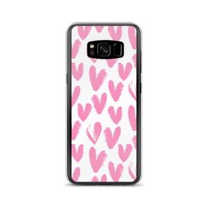 Samsung Galaxy S8 Pink Heart Pattern Samsung Case by Design Express