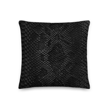 18×18 Black Snake Skin Square Premium Pillow by Design Express