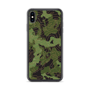 iPhone XS Max Green Camoline iPhone Case by Design Express