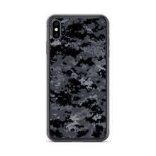 iPhone XS Max Dark Grey Digital Camouflage Print iPhone Case by Design Express