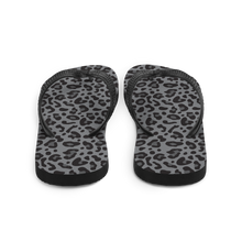 Grey Leopard Print Flip-Flops by Design Express