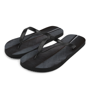 S Black Feathers Flip-Flops by Design Express