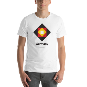 White / S Germany "Diamond" Unisex T-Shirt by Design Express