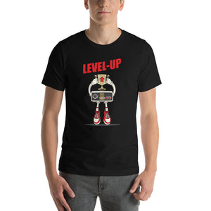 Black / XS Level-Up Short-Sleeve Unisex T-Shirt by Design Express