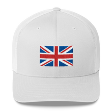White United Kingdom Flag "Solo" Trucker Cap by Design Express