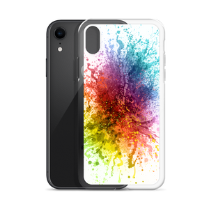 Rainbow Paint Splash iPhone Case by Design Express