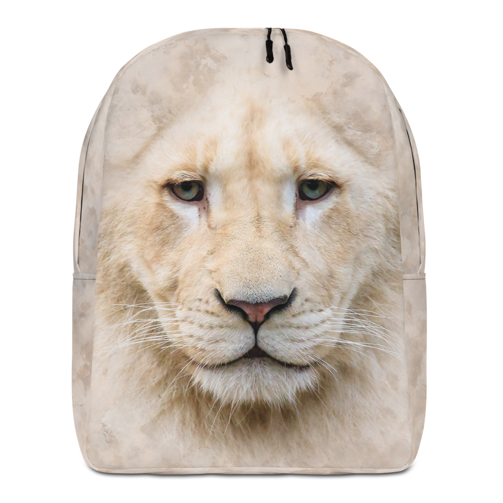 Default Title White Lion Minimalist Backpack by Design Express