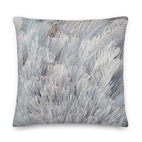 22×22 Ostrich Feathers Square Premium Pillow by Design Express