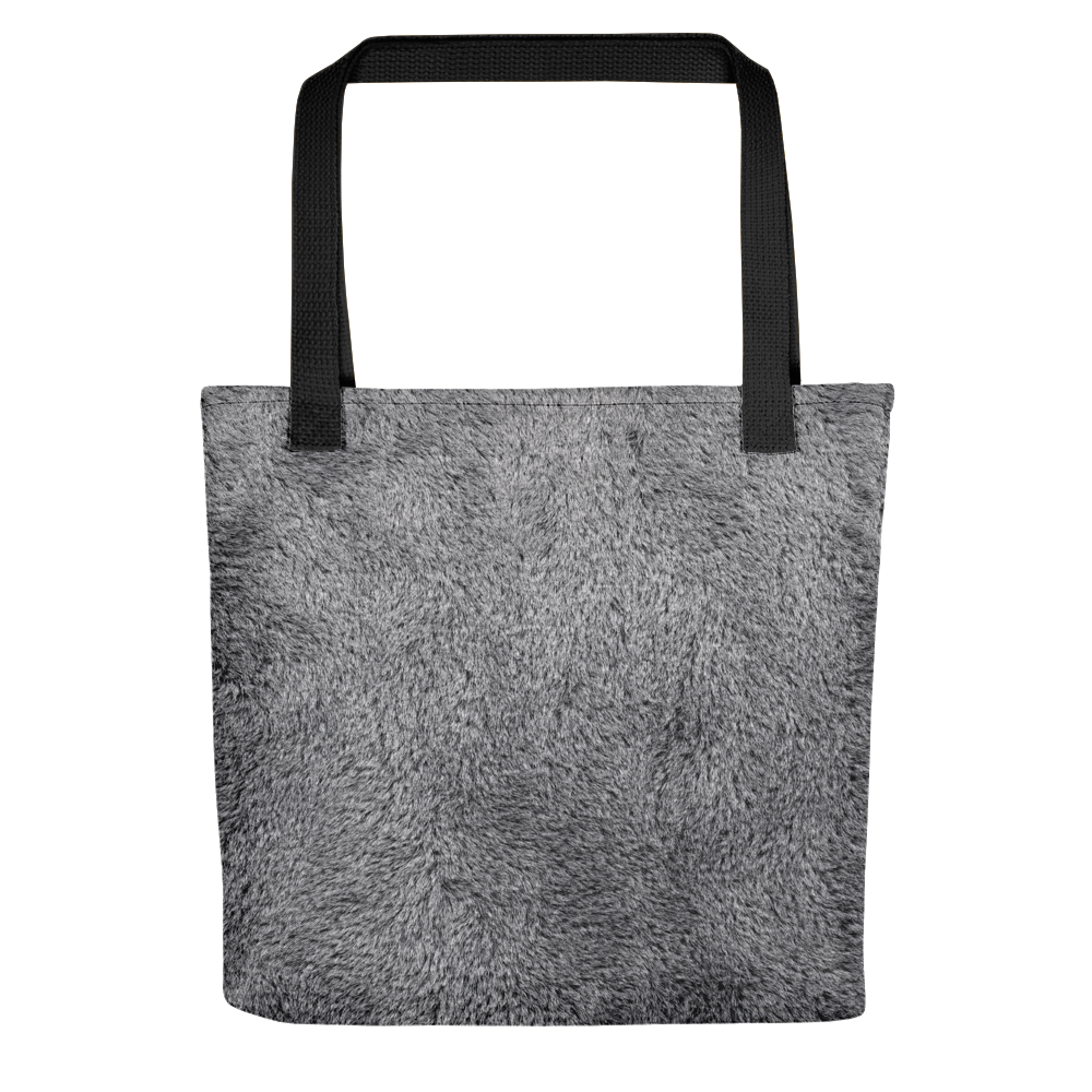 Default Title Soft Grey Fur Print Tote Bag by Design Express