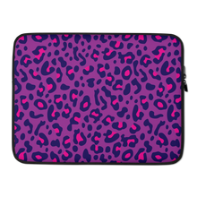 15 in Purple Leopard Print Laptop Sleeve by Design Express