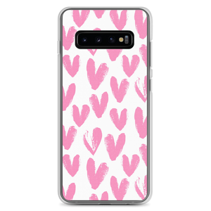 Samsung Galaxy S10+ Pink Heart Pattern Samsung Case by Design Express