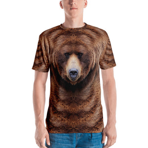 XS Grizzly "All Over Animal" Men's T-shirt All Over T-Shirts by Design Express
