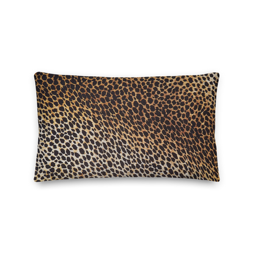 Default Title Leopard Brown Pattern Rectangle Premium Pillow by Design Express