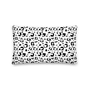 20×12 Black & White Leopard Print Premium Pillow by Design Express