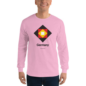 Light Pink / S Germany "Diamond" Long Sleeve T-Shirt by Design Express