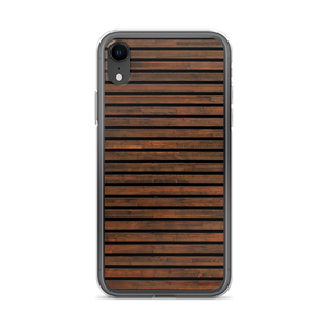 iPhone XR Horizontal Brown Wood iPhone Case by Design Express