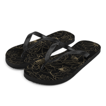 S Golden Floral Flip-Flops by Design Express