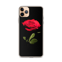 iPhone 11 Pro Max Red Rose on Black iPhone Case by Design Express