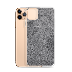 Soft Grey Fur Print iPhone Case by Design Express