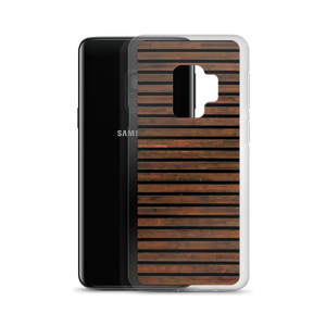 Horizontal Brown Wood Samsung Case by Design Express