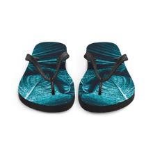 Turquoise Leaf Flip-Flops by Design Express