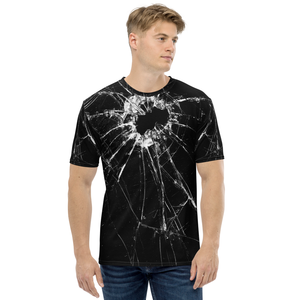 XS Broken Glass Men's T-shirt by Design Express