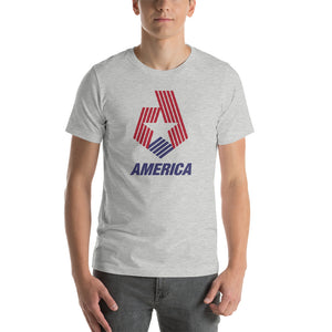 Athletic Heather / S America "Star & Stripes" Short-Sleeve Unisex T-Shirt by Design Express