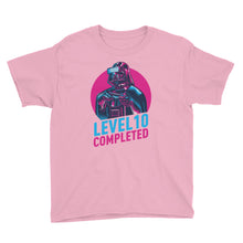 CharityPink / XS Darth Vader Level 10 Completed Youth Short Sleeve T-Shirt by Design Express