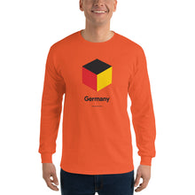 Orange / S Germany "Cubist" Long Sleeve T-Shirt by Design Express