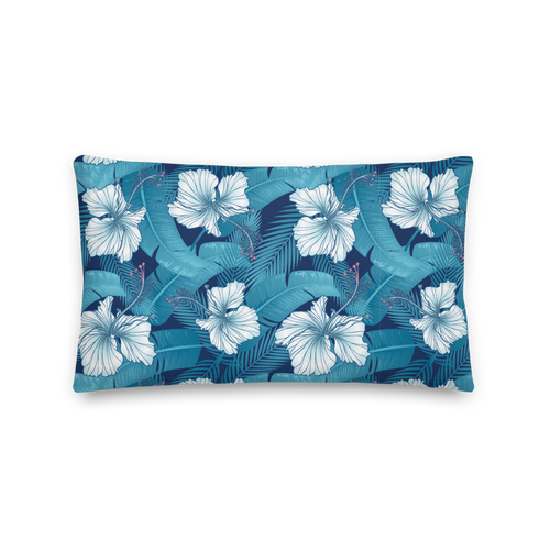 Default Title Hibiscus Leaf Rectangle Premium Pillow by Design Express