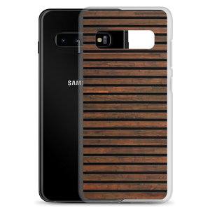 Horizontal Brown Wood Samsung Case by Design Express