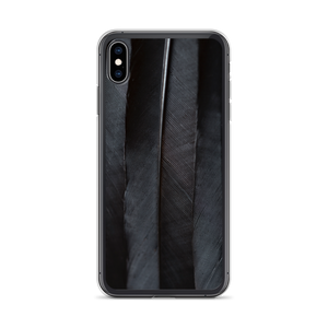iPhone XS Max Black Feathers iPhone Case by Design Express