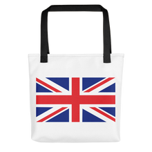 Black United Kingdom Flag "Solo" Tote bag Totes by Design Express