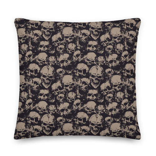22×22 Skull Pattern Premium Pillow by Design Express