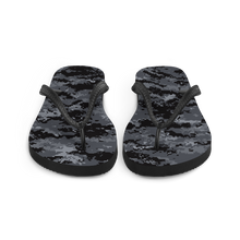 Dark Grey Digital Camouflage Flip-Flops by Design Express