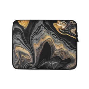13 in Black Marble Laptop Sleeve by Design Express