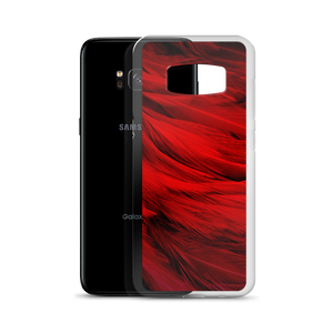 Red Feathers Samsung Case by Design Express