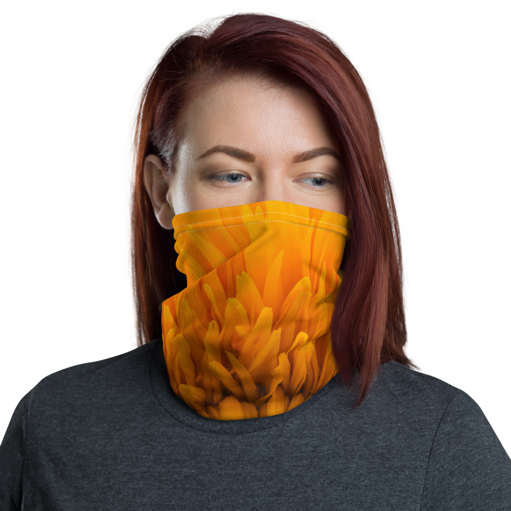 Default Title Yellow Flower Neck Gaiter Masks by Design Express
