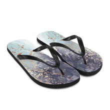 Soft Blue Gold Flip-Flops by Design Express