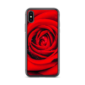 iPhone X/XS Fresh Red Rose iPhone Case by Design Express