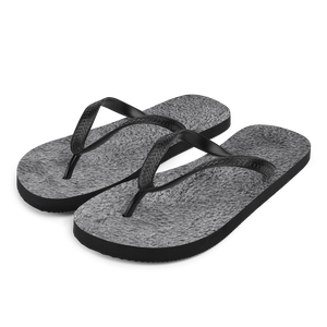 S Soft Grey Fur Flip-Flops by Design Express